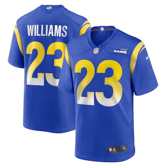 mens nike kyren williams royal los angeles rams game player